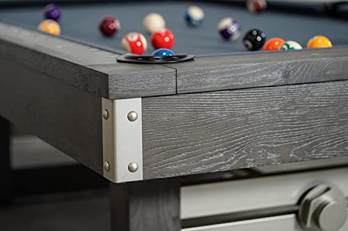 Empire USA Nixon Billiards - Bryant Slate Billiard Pool Table Grayson Grey (Metal Leg)