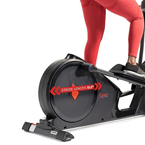 Sunny Health & Fitness Elliptical Cross Trainer Exercise Machine Black