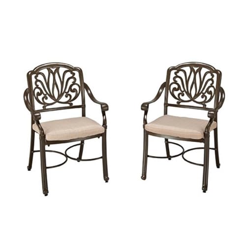 Homestyles 5 Piece Outdoor Dining Set 48" Table Taupe