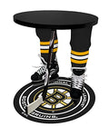 Team Tables Boston Hockey Table Black Table Top with Boston Puck Mat