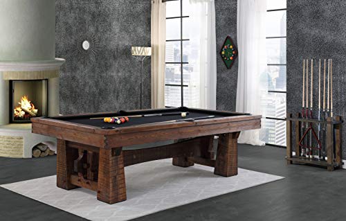 Playcraft Bull Run 8' Slate Pool Table Brown Black