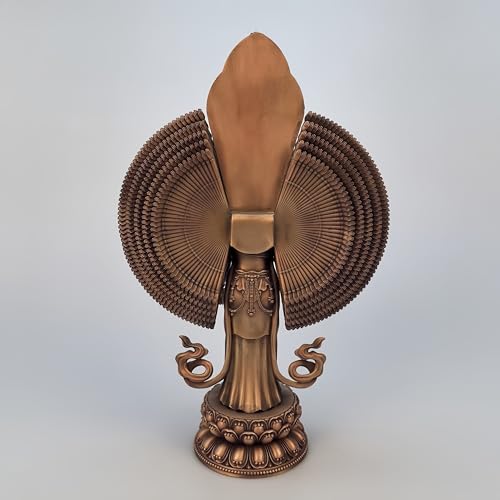 FENGSHUI-CAISHEN Pure Copper Thousand Hand Guan Yin Statue Brass