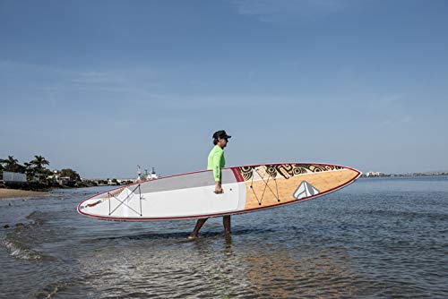 Boardworks Great Bear Touring Stand Up Paddleboard Bamboo/Red/White