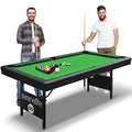 SereneLifeHome 6-Ft Folding Pool Table - Foldable Billiard Game Table with Accessories