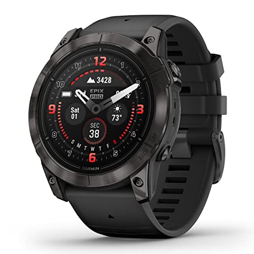 PlayBetter Garmin epix Pro (Gen 2) Sapphire GPS Outdoor Watch Bundle Carbon Gray 51mm