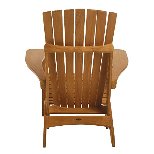 Arb Teak & Specialties Teak Folding Lounge Adirondack Chair Natural