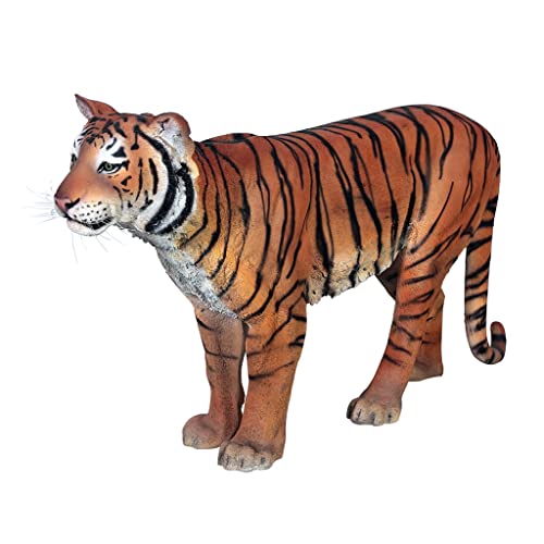 Design Toscano Powerful Pounce Sumatran Tiger Statue Full Color