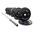 IFAST Home Gym 370LB Olympic Weight Set with 7Ft Barbell Bar