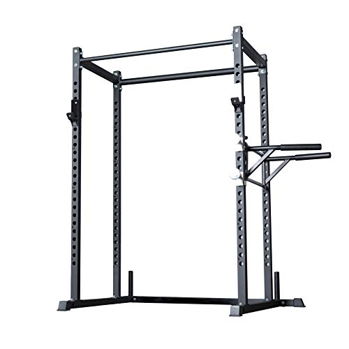 REP Fitness Short Power Rack PR-1050 with Dip Attachment - Power Rack w/Dip Attach