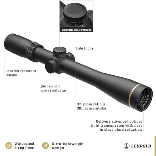 Leupold VX-Freedom 6-18x40 CDS Side Focus Tri-MOA Reticle Riflescope Black