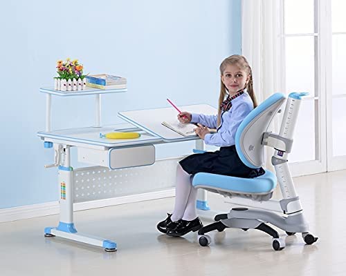 ApexDesk DX Kids Desk and Chair Set Blue