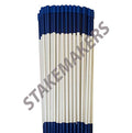 Stakemakers Driveway Marker Snow Stakes Reflective Tape Fiberglass 5/16" x 48" Blue 1000 Pack