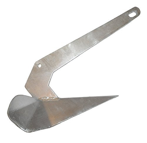 MarineNow Galvanized Delta Style Anchor 110 lb Silver