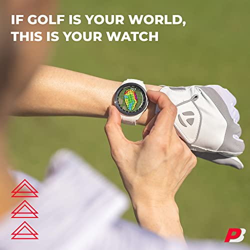 PlayBetter Garmin Approach S70 Golf GPS Watch 42mm White - AMOLED Display & Virtual Caddie Bundle