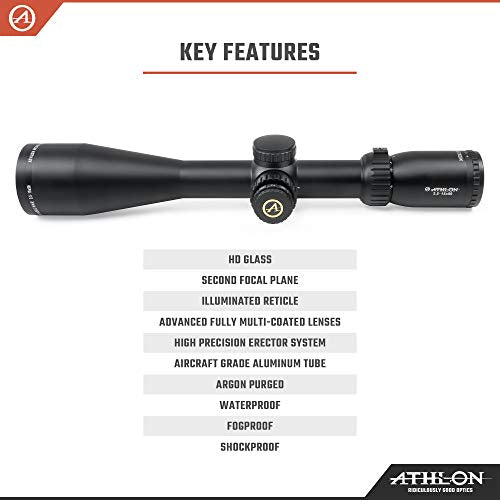 Athlon Optics Midas HMR Riflescope 2.5-15x50 30mm BDC600A IR Reticle Black