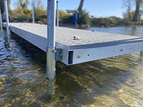 Patriot Docks 24ft Low Pro Aluminum Frame Dock Kit with Reinforced Poly Decking