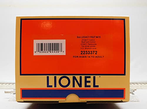 Lionel SOO LINE Legacy RS-27 Diesel Locomotive Engine #416 O Gauge White & Red