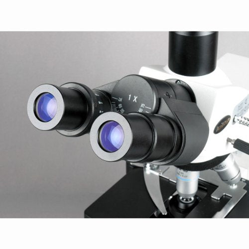 AmScope Digital Trinocular Compound Microscope 40X-2500X Magnification