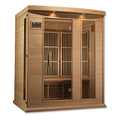 DYNAMIC SAUNAS Maxxus 3 Person Low EMF FAR Infrared Carbon Sauna Natural Finish