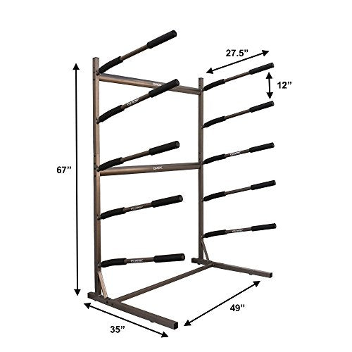 Glacik Stoneman Sports 5 SUP Freestanding Storage Rack Bronze