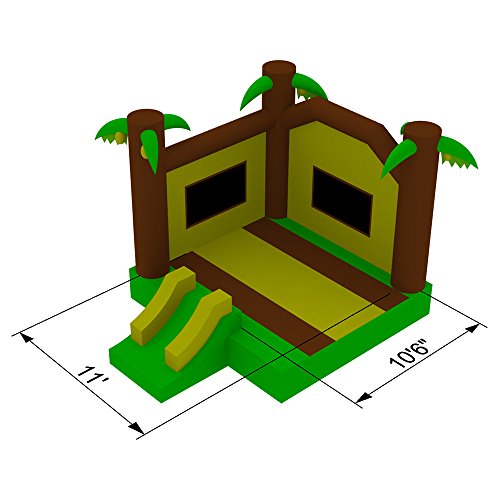 Cloud 9 Commercial Grade Jungle Bounce House 100% PVC 17' x 13' Multicolor