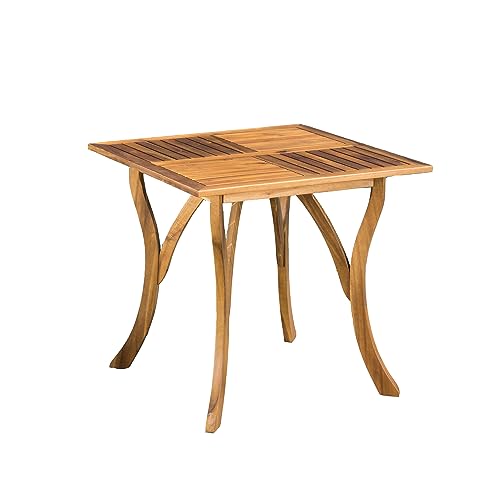 Christopher Knight Home Hermosa 5-Pc Acacia Wood Dining Set Teak Finish
