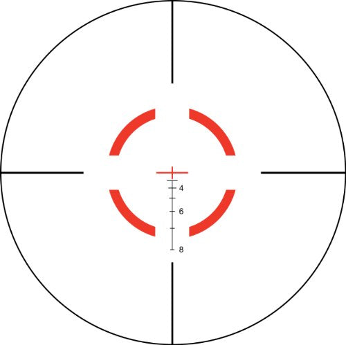 Trijicon VCOG 1-6x24 Riflescope Red Segmented Circle/Crosshair .223 Reticle with Thumb Screw Mount Red