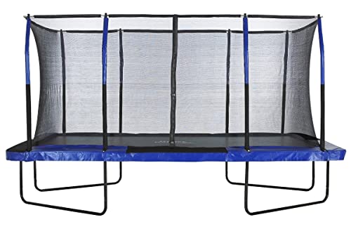 Upper Bounce Rectangular Trampoline Set with Enclosure Blue/Black