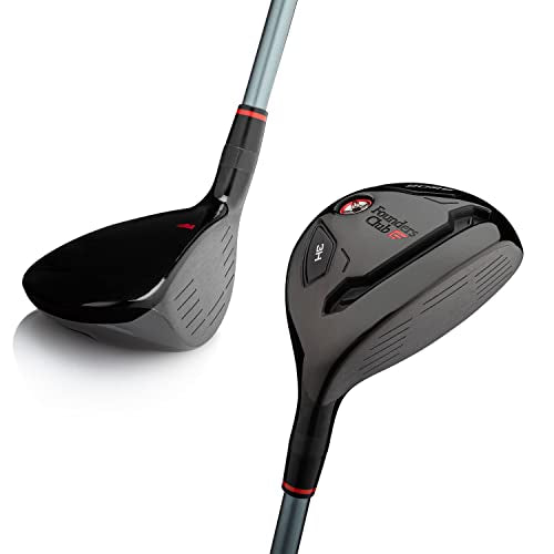 Founders Club Bomb Golf Combo Iron Set for Men Right Hand Steel/Graphite Shafts 3 Hybrid 4 Hybrid Irons 5-PW Bonus Sand Wedge Black