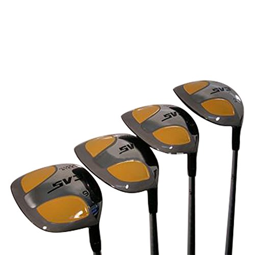 SV3 Yellow Square Fairway Wood Set Golf Clubs Right Handed Senior Flex Black Grips