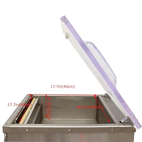 HayWHNKN Single Chamber Vacuum Sealer Stainless Steel Silver