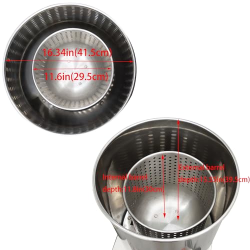 HQHAOTWU Electric Food Dehydrator Stainless Steel Adjustable Speed