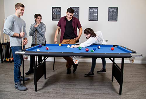 Hathaway Fairmont Portable 6-Ft Pool Table Blue