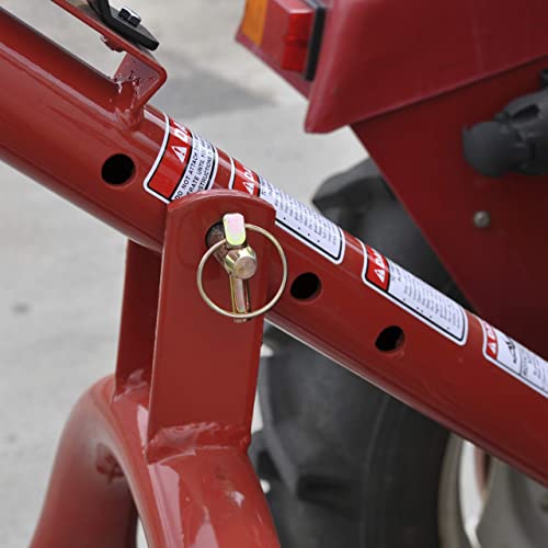 Tool Tuff Model 400 3-Point Tractor Post Hole Digger with 6" Auger Red