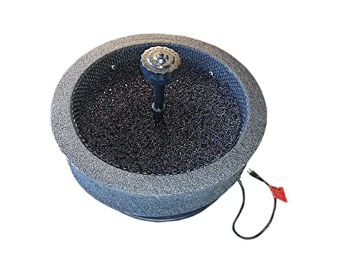 Custom Pro 6000 Floating Pond Fountain and Aerator Silver