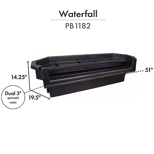 HALF OFF PONDS Simply Waterfalls 10000 Pond Free Kit with MatrixBlox and 10,000 GPH Pump Black