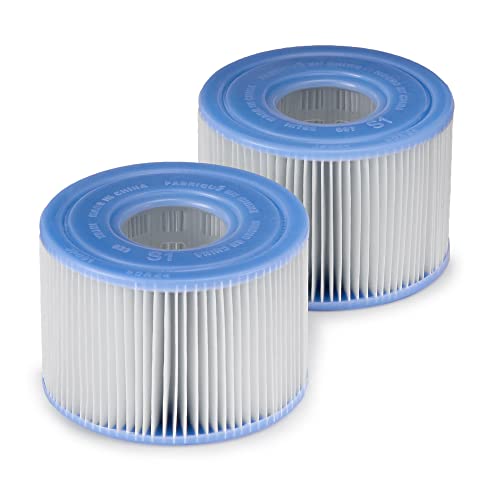 Intex PureSpa Plus Inflatable Hot Tub with S1 Filter Cartridges Blue