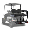MADJAX Genesis 300 Aluminum Golf Cart Rear Flip Seat Kit for EZGO TXT Black
