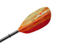 AQUA BOUND Whiskey Fiberglass Straight Shaft 2-Piece Kayak Paddle Fuego