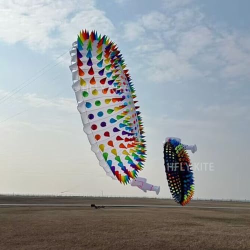 Yingfeida Large Soft Inflatable 6m Ring Kite with Spikes White