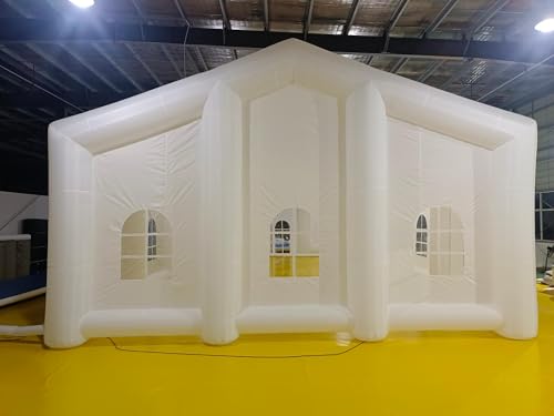 AIRMAT FACTORY Inflatable Wedding Tent Large White Outdoor Gazebo 49ftx29.5ftx20ft