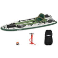 Sea Eagle FS126 Inflatable FishSUP Fishing Stand-Up Paddleboard Green/Gray