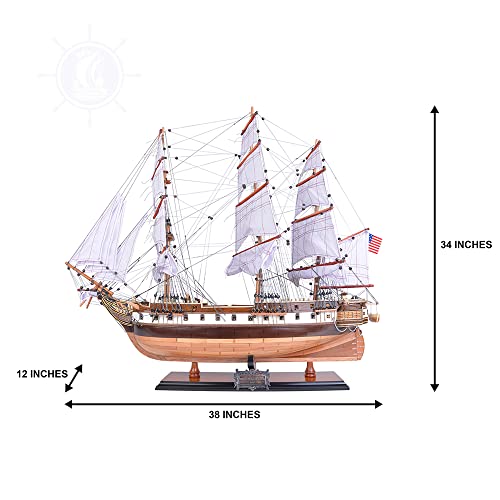 Old Modern Handicrafts USS Constellation Ship Model Red