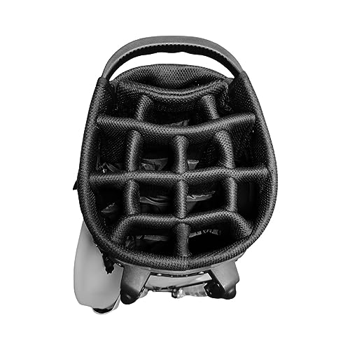 Detroit Golf Co. Luxury Golf Stand Bag | 14 Way Divider | 7 Pockets | Lightweight White