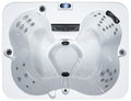 Luxuria Spas Cypress 4-Person 36-Jet Hot Tub with LED Fountains Homemade White/Grey