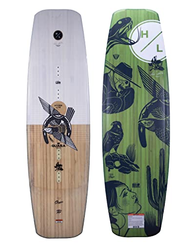 Hyperlite Guara Mens Wakeboard Wood Grain/Green 147cm