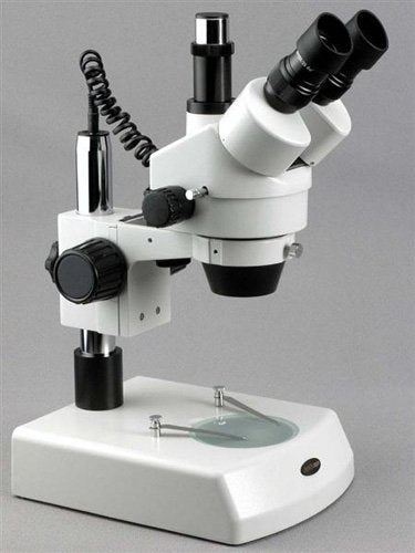 AmScope Digital Trinocular Stereo Zoom Microscope 3.5X-90X White