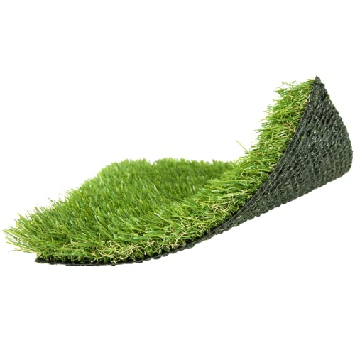 MEGAGRASS 15 x 57 Feet Premium Deluxe Realistic Synthetic Porch Turf Rug Green