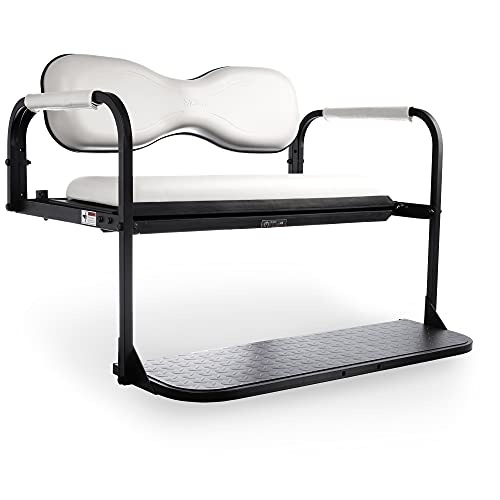 Golf Cart King MODZ® Flip4 Club Car Precedent Rear Seat Kit White