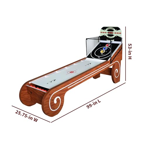 Hathaway Boardwalk 8-ft Arcade Ball Table Oak with LED Lighting